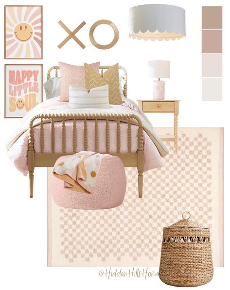 Girls Room Decor Ideas, Toddler Girls Bedroom, Pink Toddler Rooms, Boho Girls Bedroom, Decor Mood Board, Decorating Toddler Girls Room, Boho Girls Room, Girls Bedroom Decor Ideas, Girls Room Colors