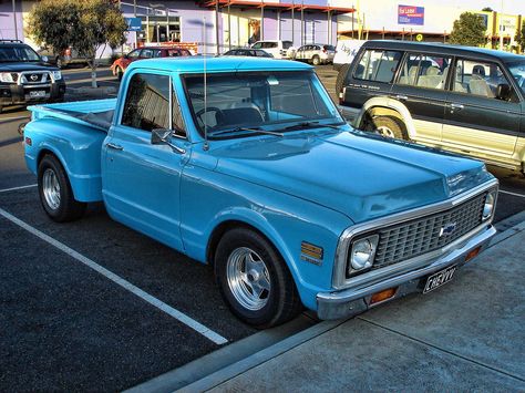 Don't know if this one was part of the show or not as it wasn't parked in the show area. C10 Stepside, Chevy Trucks For Sale, 67 72 Chevy Truck, Chevy Stepside, 72 Chevy Truck, Dropped Trucks, C10 Trucks, C10 Chevy Truck, Custom Chevy Trucks