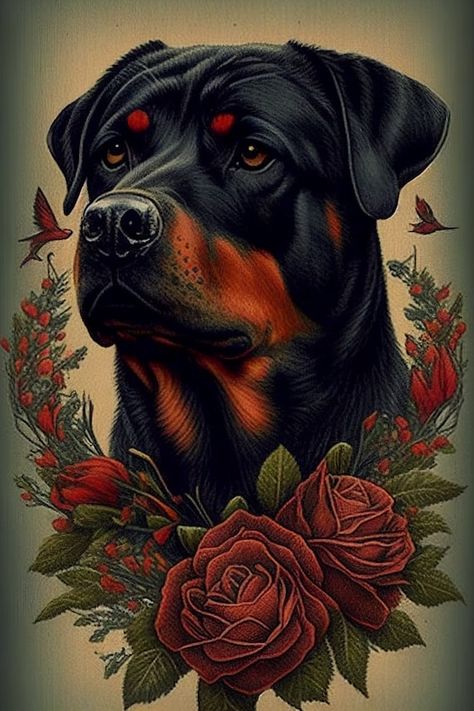 Absinthe Fairy, Rottweiler Tattoo, Rottweiler Love, Pet Loss, Rottweiler, Dog Art, I Love Dogs, Dogs And Puppies, Puppies