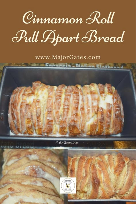 Cinnamon Roll Bread Loaf Pull Apart, Easy Pull Apart Cinnamon Bread, Pull Apart Bread Using Canned Biscuits, Roll Pull Apart Bread, Easy Cinnamon Twist Loaf, Cream Cheese Pull Apart Bread, Cinnamon Roll Pull Apart Toast, Sticky Bun Pull Apart Bread, Cinnamon Pull Apart Bread Pillsbury