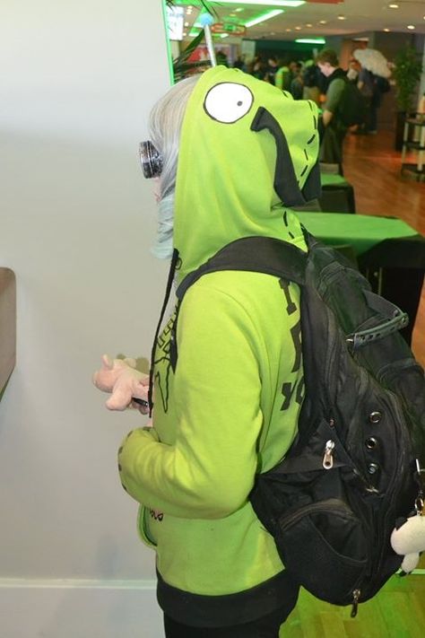 Gir Cosplay-Invader Zim Invader Zim Gir Sweater, Invader Zim Headphones, Invader Zim Scenecore, Invader Zim Gir Cosplay, Gir Hoodie Invader Zim, Invader Zim Outfit, Invader Zim Clothes, Invader Zim Merch, Alt Clothes