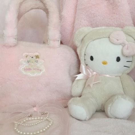 Stuffed Animals, Stuffed Animal, Hello Kitty, Kitty, Purse, Animals, Pink