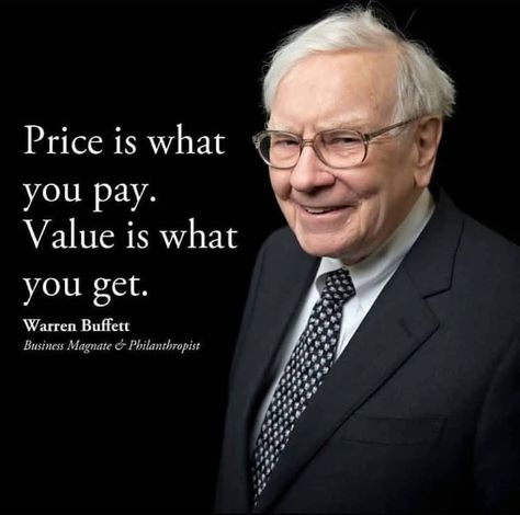 Warren Buffett on Instagram: “"Price is what you pay. Value is what you get"” Quotes On Investment, Warren Buffett Quotes Inspirational, Waren Buffet Quotes, Warren Buffet Quotes Success, Warren Buffet Quotes Inspirational, Corporate Quotes Inspiration, Share Market Quotes, Finance Man, Billionaires Quotes