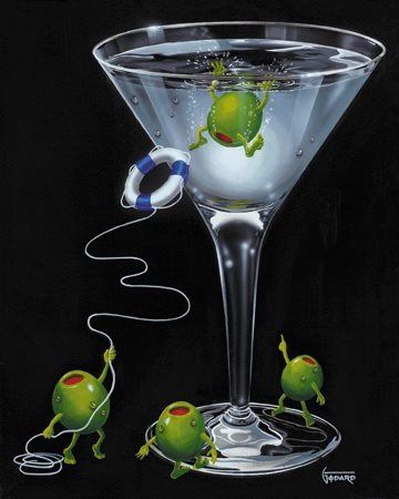 Michael Godard Art ❤ Godard Art, Michael Godard, Frog Funny, Diver Down, Frog Illustration, Frog Pictures, Card Images, Cocktail Art, Frog Prince