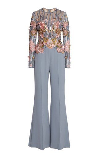 Elie Saab Fashion Collections For Women | Moda Operandi Indian Jumpsuit, Birth Dress, Soiree Outfits, Hijab Soiree, Cotton Suit Designs, Mom Dresses, Embroidered Jumpsuit, Elie Saab Fall, Ellie Saab