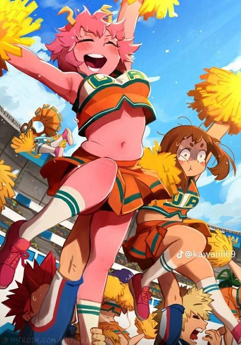 Ashido Mina, Asui Tsuyu, Bakugou And Uraraka, Kids Hero, Good Anime To Watch, Ochako Uraraka, Bakugou Katsuki, Boku No Hero Academia Funny, Anime Character Drawing