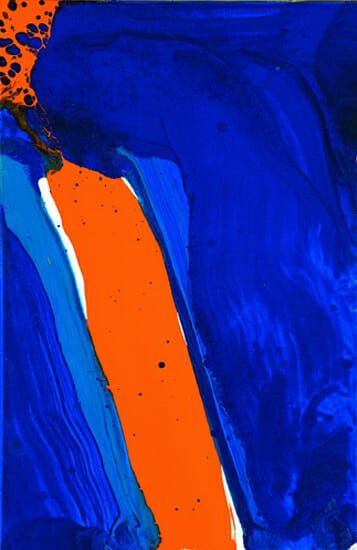 Sam Francis - Untitled, 1984 - Gallery Delaive Sam Francis, Lyrical Abstraction, Soyut Sanat Tabloları, Action Painting, Orange Aesthetic, Colour Field, Abstract Expressionist, Abstract Expressionism, Van Gogh