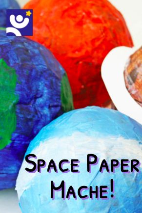 Create your very own paper mache solar system! Use balloons and your creativity to make all sorts of planets and stars! Have fun and check out our other posts for more fun crafts and activities! Paper Mache Planets Solar System, Paper Mache Solar System, Paper Mache Planets, Paper Mache Balloon, Vbs Stellar, Preschool Homework, Stellar Vbs, Space Theme Preschool, Solar Planet