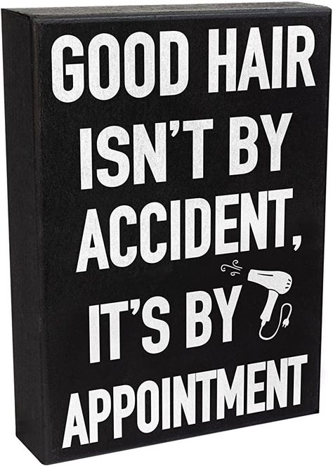 Hairdresser Gift, Hair Salon Decor, Hair Appointment, Hair Stylists, Salon Decor, Good Hair, Wooden Sign, Wooden Signs, For Hair