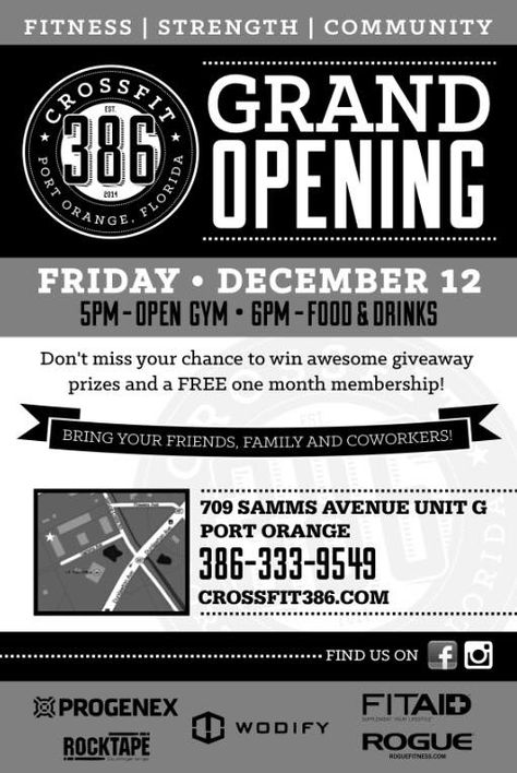 Gym Grand Opening, Grand Opening Flyer, Iron Gym, Open Gym, Gym Poster, Crossfit Gym, Event Flyers, Top Shelf, Grand Opening