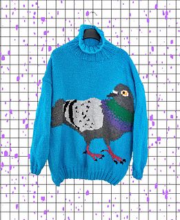 THERE IS NO TENSION ON THIS PATTERN. Crochet Pigeon Pattern, Crochet Pigeon, Jumper Pattern, Crochet Jumper, Jumper Patterns, Hand Knitted Sweaters, Sweater Pattern, Knitting Stitches, Pigeon