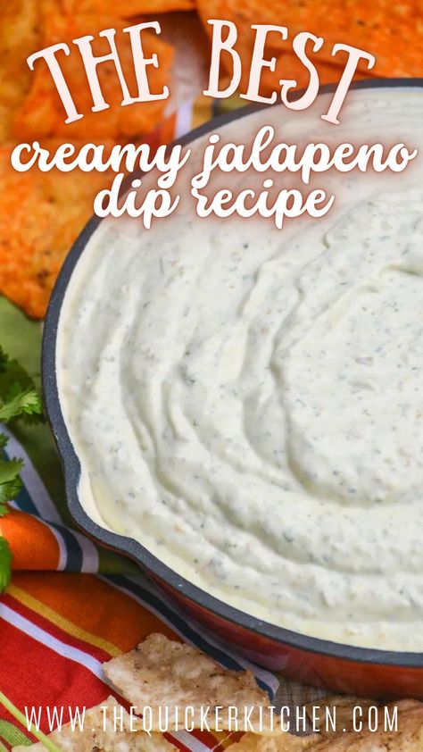 Dip Recipes Jalapeno, Jalapeno Sour Cream Dip, Sour Cream Jalapeno Dip, Jalapeno Chip Dip, Jalapeño Sour Cream Dip, Cream Cheese Cilantro Dip, Creamy Jalapeno Ranch Dip, Cold Jalapeno Dip, Creamy Jalapeno Dip Chuys