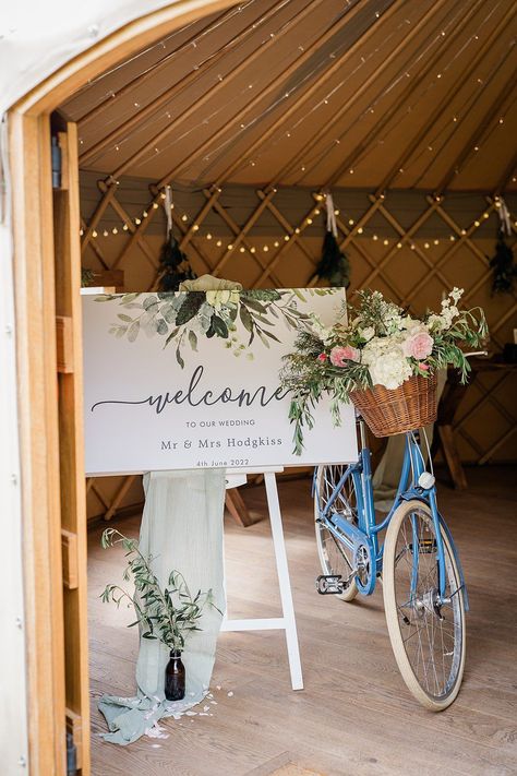 Wedding Bike, Wedding Bicycle, Bicycle Themed Wedding, Yurt Wedding, Bicycle Flowers, Bike Decorations, Bicycle Wedding, Bike Wedding, Wedding Ceiling