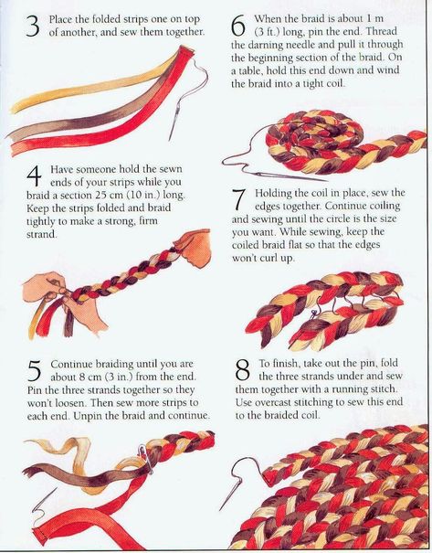 Living A Doll's Life : DAY 7 - Braided Rug - Addy and Kirsten Craft Braiding Crafts, Pioneer Crafts, Trending Toys, Miniature Knitting, Life Day, Generation Dolls, Homeschool Crafts, Diy Braids, Braided Rug