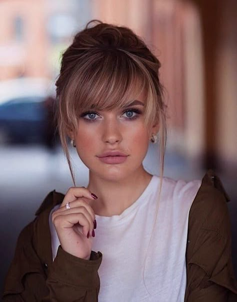 4c Hair, Long Hair With Bangs, Short Hairstyle, Great Hair, Hair Dos, Hairstyles With Bangs, Fine Hair, Textured Hair, Medium Length Hair Styles