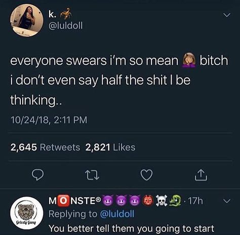 Y’all don’t even wanna know the shit I’m thinking rn💀💀💀 Quotes Baddie, Petty Quotes, Entertaining Quotes, Doing Me Quotes, Good Quotes For Instagram, Instagram Quotes Captions, Twitter Quotes Funny, Quotes That Describe Me, Baddie Quotes