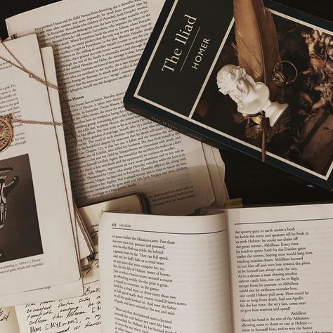 𝑫𝒂𝒓𝒌 𝑨𝒄𝒂𝒅𝒆𝒎𝒊𝒂🥀’s Instagram photo: “I remember the first time reading the Iliad, great experience🎈” The Iliad Aesthetic, Creative Writing Aesthetic, Bibliophile Aesthetic, Soft Academia, The Iliad, Dark Academy, Light Academia Aesthetic, Chaotic Academia, Collage Board