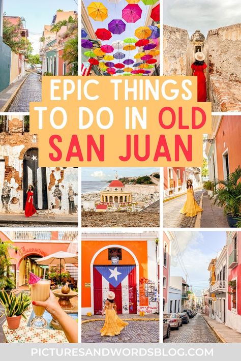 If you're looking for some epic things to do in Old San Juan check out this guide! Old San Juan is home to some of the best things to do in Puerto Rico, including historic attractions, cultural experiences, and more. In this San Juan, Puerto Rico travel guide, find out all the top things to do along with the helpful tips for visiting! See what to do in Old San Juan on your Puerto Rico vacation! Things To Do In Old San Juan, Old San Juan Walking Tour, Puerto Rican History, San Juan Itinerary, San Juan Vacation, Caribe Hilton San Juan, San Juan Things To Do, Puerto Rico Must Do, Puerto Rico Nature