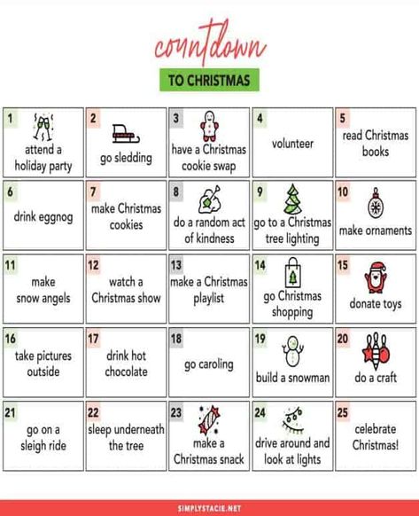 What activities or festivities do you do to welcome Christmas? Here are 15 easy and fun DIY Christmas countdown ideas you and the whole family can do! #christmascrafts #diychristmas Christmas Countdown Ideas For Kids, Countdown To Christmas Activities, Christmas Countdown Activities, Christmas Countdown Ideas, Christmas Bucket List Printable, Diy Christmas Countdown, Countdown Ideas, Countdown Activities, Christmas Countdown Diy