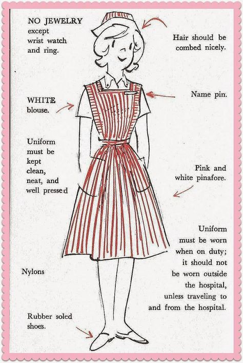 1970s Candy, Striper Outfits, White Pinafore, Candy Striper, Nurse Aesthetic, Chef Clothes, Vintage Nurse, Maid Uniform, Nurse Costume