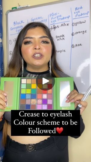 Harshdeep Kaur, Purple Eye Makeup, Makeup Class, Pink Eyes, Facebook Reels, Red Purple, Orange And Purple, Makeup Tutorial, Eyelashes