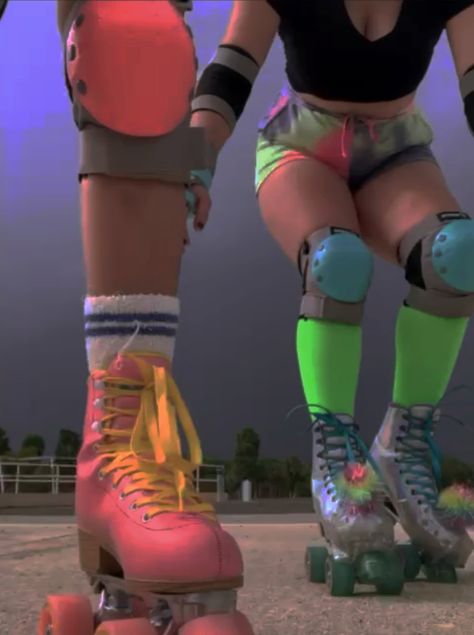 Quad Roller Skates Aesthetic, Indie Summer Aesthetic, Roller Aesthetic, The 80s Aesthetic, Roller Skating Outfits, Aesthetic Summer Vibes, Skate Fits, Skate Aesthetic, Skateboarding Tricks