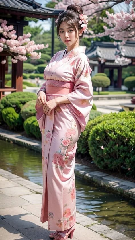 Japanese Dresses Traditional, Japan Traditional Dress, Japanese Dress Traditional, Japan Traditional Clothes, Kimono Pose, Kimono Female, Japanese Kimono Outfit, Round Gazebo, Asian Traditional Fashion