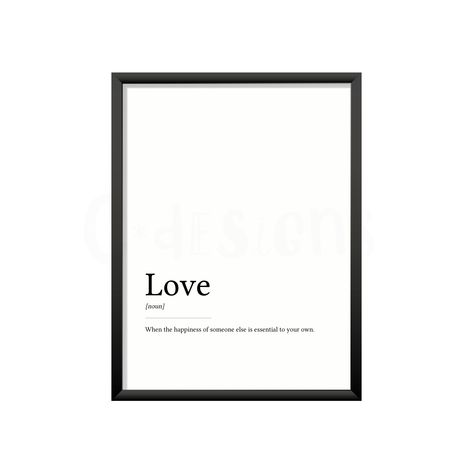 Love Dictionary, Love Definition, Friend Love, Definition Of Love, Art Friend, Love Wall Art, Love Wall, Printable Poster, Love Home