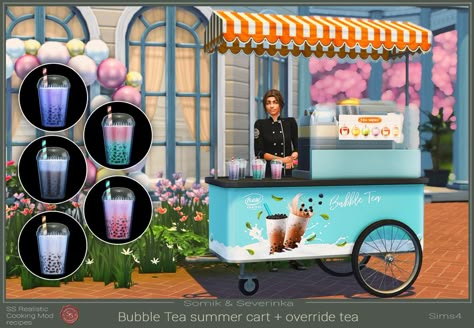 Bubble Tea Cart Sims 4 Functional Snacks Cc, Curseforge Sims 4 Cc, Sims 4 College, Best Sims 4 Cc, Kerbal Space Program, Tea Cart, Luxury Hats, Black Dahlia, Sims 4 Cc Packs