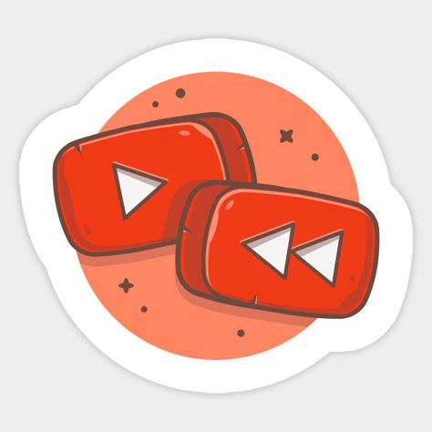 Cute Youtube Logos, Cute Youtube Icons, Youtube Sticker, Youtube Stickers, Red Texture Background, Youtube Icon, Free Logos, Icon Iphone, Youtube Website