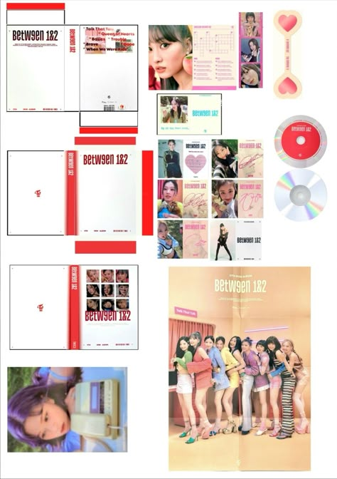 Mini Albums Template, Twice Mini Album Template, Kpop Album Papercraft, Paper Album Kpop, Diy Kpop Album Template, Mini Kpop Album Printable, Kpop Album Printable, Twice Album Template, Mini Album Templates Kpop