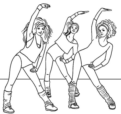 Importance Of Physical Activity, Aerobic Dance, Dance Coloring Pages, Sports Coloring Pages, Superhero Spiderman, Free Coloring Sheets, Children Learning, Star Wars Christmas, Kids Focus