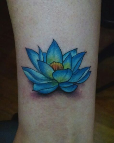 #tattoo #lotus #flower Blue Lotus Flower Tattoo, Tattoo Lotus Flower, Tattoo Lotus, Butterfly Tattoos For Women, Blue Lotus Flower, Butterfly Tattoos, Blue Lotus, Tat Ideas, Seoul Korea