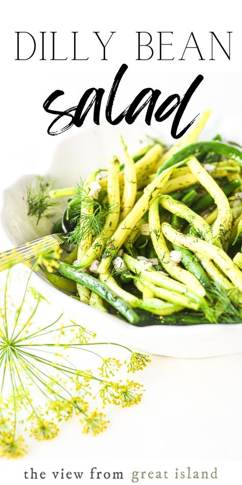 Dilly Green Beans, Wax Bean Salad, Recipes With Fresh Vegetables, Green And Wax Bean Recipes, Fresh Green Bean Salad Recipes, Recipes With Fresh Green Beans, Fresh Beans Recipes, Summer Green Beans, Summer Green Bean Recipes