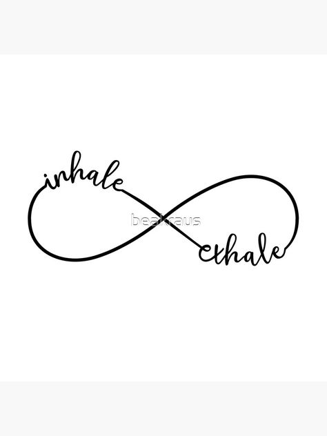 Release Symbol Tattoo, Inhale Exhale Tattoos For Women, Inhale Exhale Tattoo, Ace Tattoo, Monogram Art, Infinity Sign, Pretty Tattoos For Women, Tiny Tattoo, Symbols And Meanings