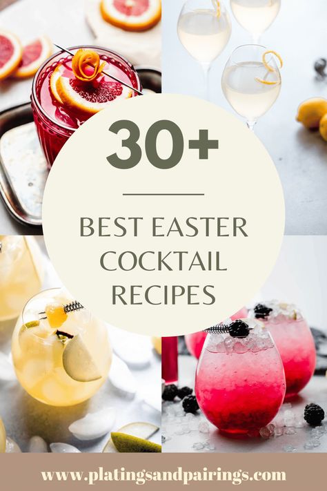 Easter Brunch Cocktails, Easter Cocktail Recipes, Easter Cocktail, Bramble Cocktail, Easter Drink, Easter Cocktails, Pear Cocktails, Spritzer Recipes, Moscow Mules