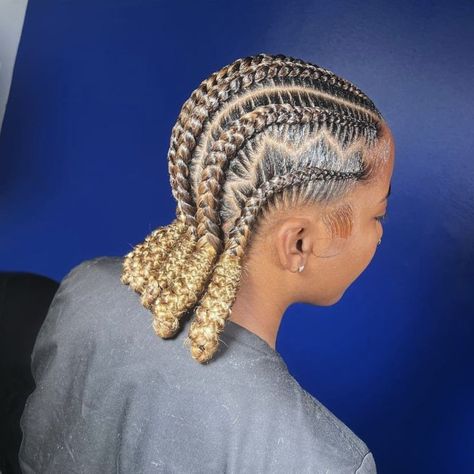 Plait Backs On Black Women, Stitch Braids Blonde, Short Stitch Braids, Barrel Braids, 4 Stitch Braids, Cornrows Natural Hair, Cornrows Hairstyles, Cornrows Braids For Black Women, Feed In Braids Hairstyles