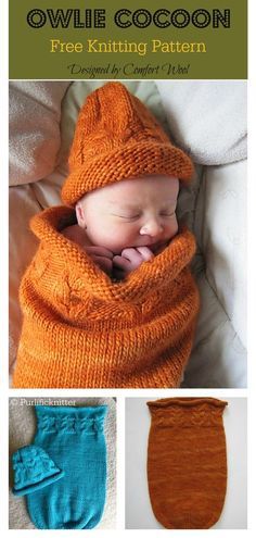 Crochet Baby Cocoon Pattern, Knitting Patterns Cocoon, Hat Free Knitting Pattern, Knitting Space, Baby Cocoon Pattern, Crochet Baby Cocoon, Baby Cocoon, Baby Knitting Patterns Free, Baby Blanket Knitting Pattern