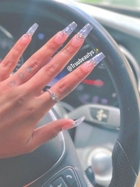 Clear Acrylic Nails, Jelly Nails, Clear Nails, Dream Nails, Fire Nails, Pretty Acrylic Nails, My Nails, Dope Nails, Best Acrylic Nails