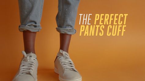 This is how to get the perfect pants cuff — that won't fall down! How To Cuff Pants, Perfect Pant, Cuffed Pants, Spring Is Here, Falling Down, Dress Pants, Get Dressed, Everyday Fashion, Clothing And Shoes