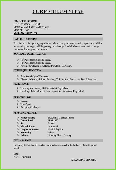 Resume For Students With No Experience, Resume Format For Experienced, No Experience Resume, Sample Of Resume, Cv Format For Job, Latest Resume Format, Resume Format Free Download, Cv Resume Sample, Free Resume Format