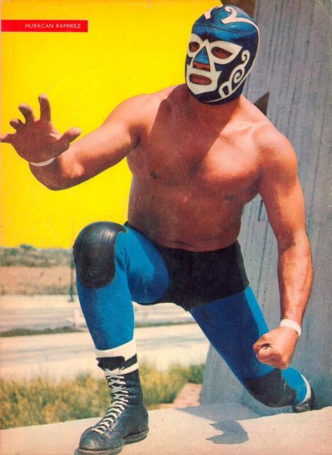 Huracan Ramirez retro lucha libre Animation Classes, Mexican Wrestler, Wrestling Mask, Blue Demon, Figure Reference, Dynamic Poses, Weird Pictures, Drawing Poses, Comic Character