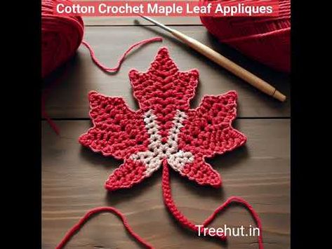 Child Art, Free Coloring Pages, Craft, Clipart, Art Ideas, Gardening at Treehut.in Ideas For Coasters, Quick Crochet Ideas, Crochet Leaf Free Pattern, Leaf Crochet, Crochet Leaf, Crochet Appliques, Crochet Leaf Patterns, Crochet Cactus, Scrap Yarn