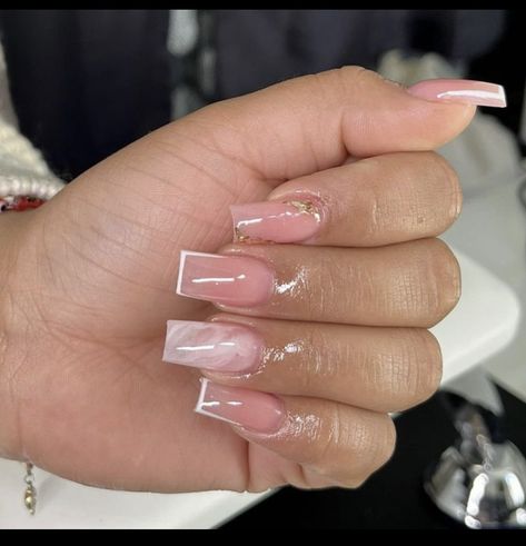 Jackson Ms, Acrylic Press On Nails, Colored Acrylic Nails, Girly Acrylic Nails, Work Nails, Short Square Acrylic Nails, Unique Acrylic Nails, Pink Acrylic Nails, Marble Nails