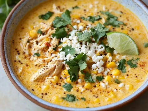 Mexican Street Corn Soup is a hearty and flavorful dish inspired by the beloved street food known as elote, or Mexican street corn. This soup takes the rich, savory ... Read more Slow Cooker Mexican Street Corn, Mexican Street Corn Soup, Mexican Corn Casserole, Street Corn Soup, Soup Party, Mexican Street Corn Recipe, Slow Cooker Mexican, Mexican Soup Recipes, Instant Pot Soups