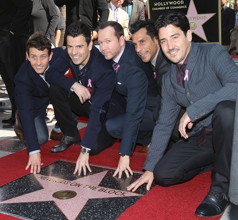 Donnie And Jenny, Joe Mcintyre, Danny Wood, Jonathan Knight, Joey Mcintyre, Donnie Wahlberg, Kids Blocks, Jordan Knight, Hollywood Walk Of Fame Star