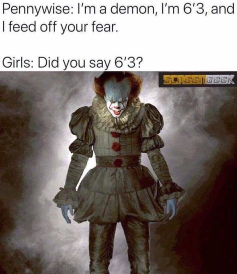 Lol Pics, Horror Movies Funny, You'll Float Too, It The Clown Movie, I'm A Loser, Horror Movie Icons, Funny Horror, Horror Movie Art, Horror Movie Characters