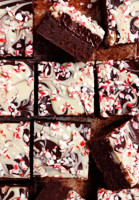 FUDGY Peppermint Bark Brownies - Scientifically Sweet Baking Competition Ideas, Peppermint Bark Brownies, Dairy Free Products, Infused Chocolate, Brownies Fudgy, Crushed Peppermint, Fudgy Brownie Recipe, Chocolate Peppermint Cookies, Peppermint Brownies