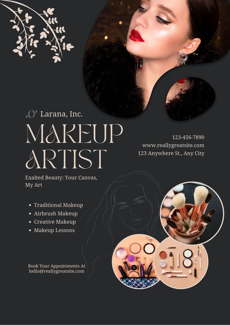 Flyers and Posters Makeup Artist Banner Design, Makeup Artist Poster Design, Makeup Course Poster, Makeup Class Poster Design, Beauty Salon Banner Design, Makeup Artist Banner, Makeup Banner Design, Beauty Parlour Poster, Beauty Parlour Poster Design