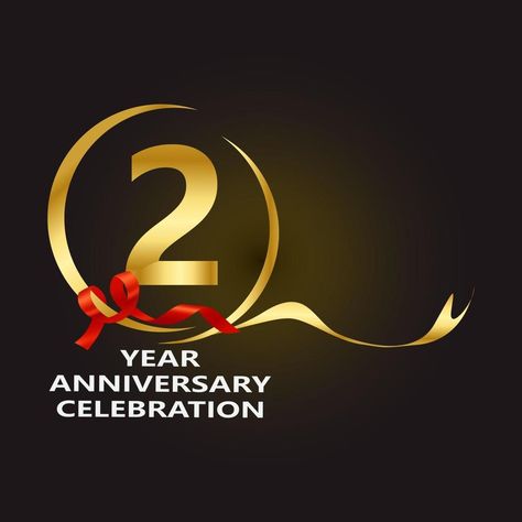 2 Year Anniversary Vector Template Design Illustration 2nd Year Anniversary, 2 Year Anniversary, Logo Design Video, Design Video, 2nd Anniversary, Vector Template, Logo Mockup, Cake Roll, Poster Maker